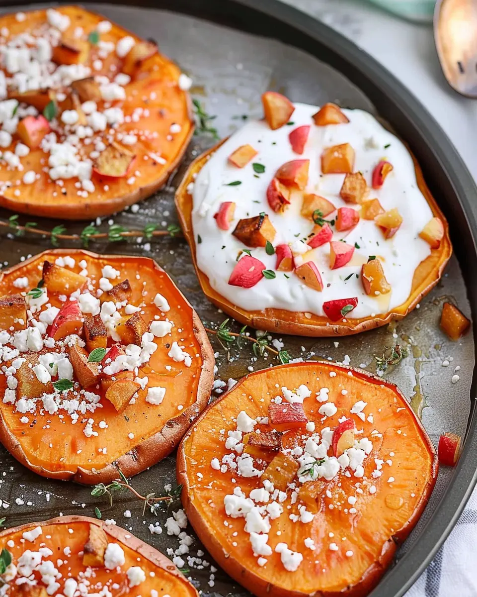 Roasted Sweet Potato Rounds with Honey &amp; Feta: A Simply Delicious Twist
