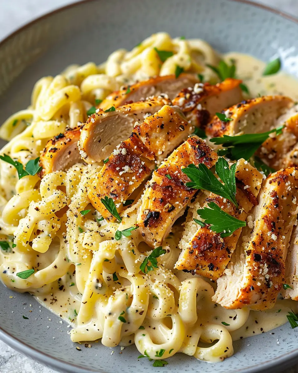 Creamy Chicken Garlic Parmesan Pasta Recipe: Easy & Indulgent Delight