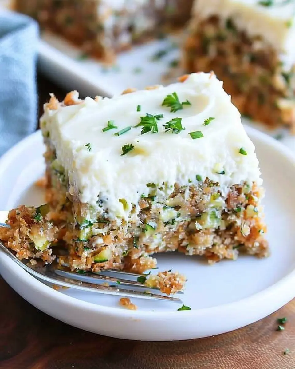 Zucchini Bars: Indulgent Cream Cheese Frosting Recipe You’ll Love