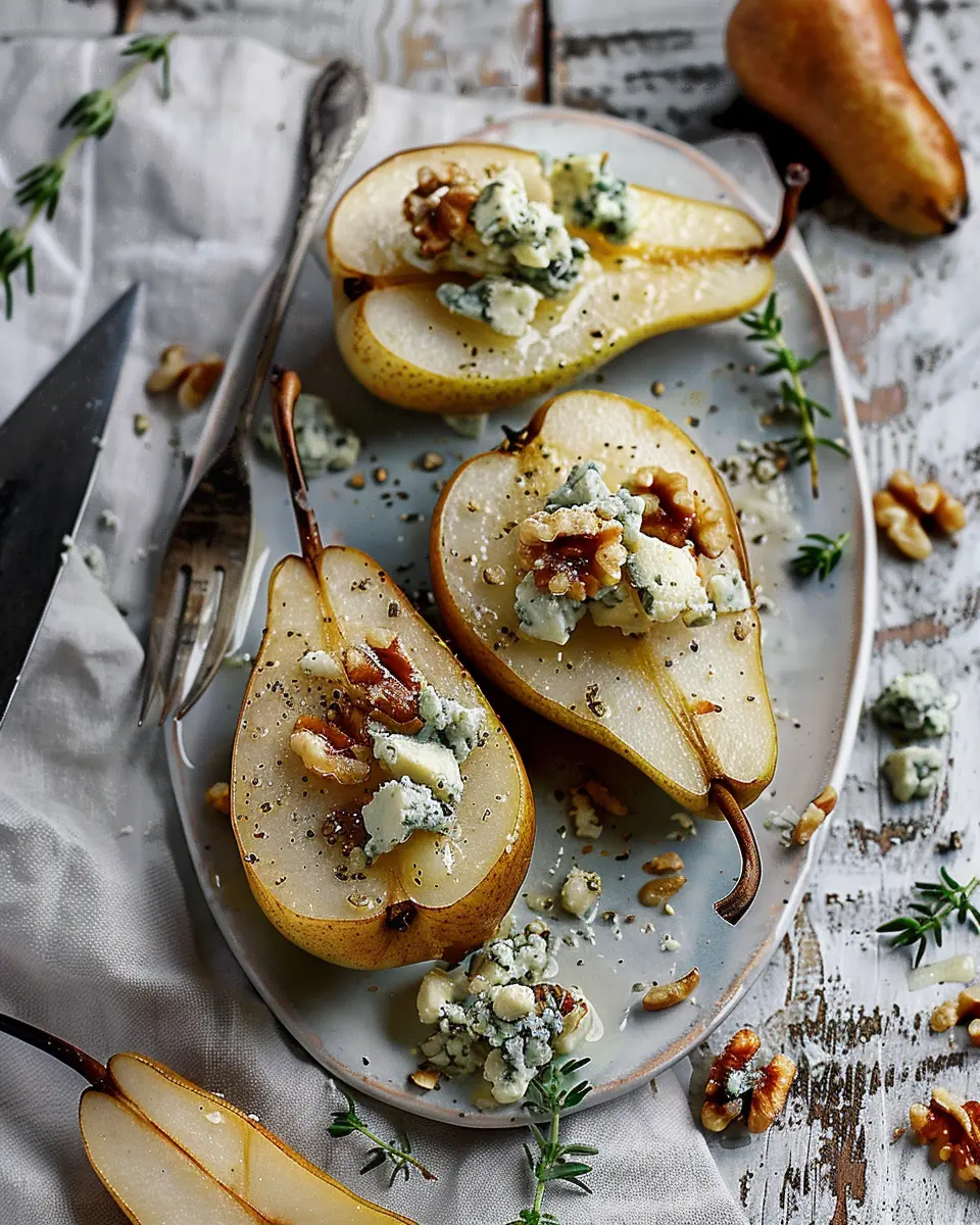 Blue Cheese Stuffed Pears: Indulgent Appetizer for Any Occasion