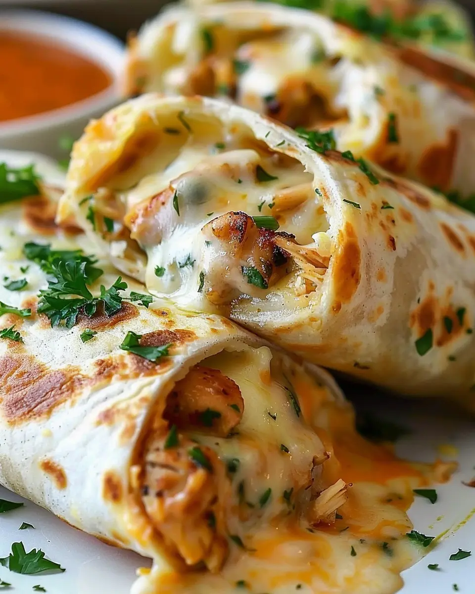 Cheesy Garlic Chicken Wraps: Easy Comfort Food for Everyone